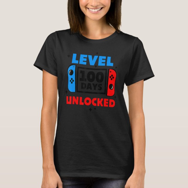100 dagar på skolnivå 100 dagar olåst spelarG T Shirt (Framsida)