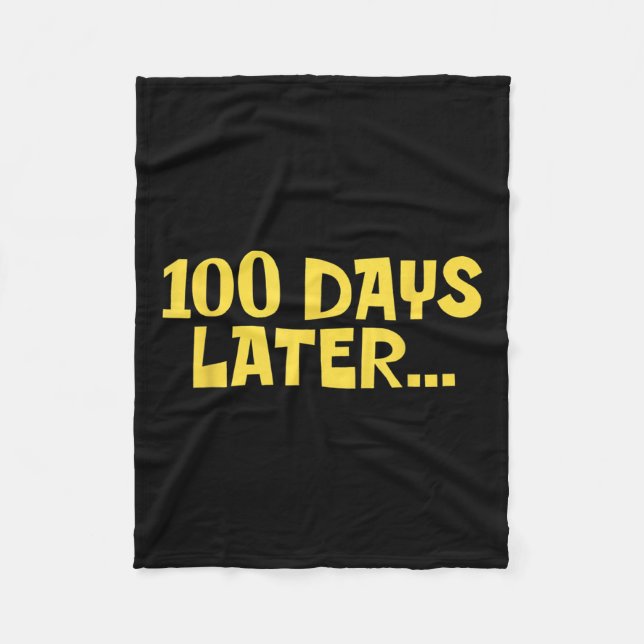 100 dagar senare 100 dagar för barn i Roligten Fleecefilt (Framsidan)
