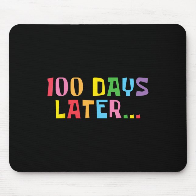 100 dagar senare 100 dagar för skollärarbarn musmatta (Framsidan)