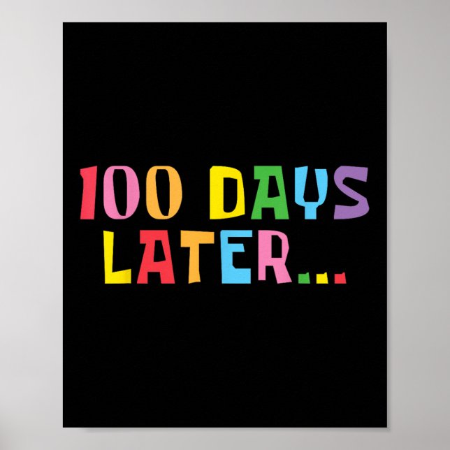100 dagar senare 100 dagar för skollärarbarn poster (Framsidan)