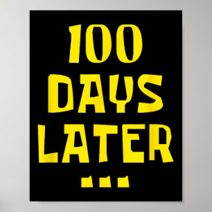 100 dagar senare 100 dagar för skollärarbarn poster