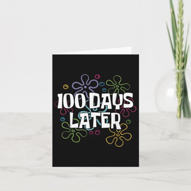 100 dagar senare 100 dagar för skollärare kort (Framsida)
