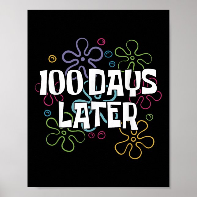 100 dagar senare 100 dagar för skollärare poster (Framsidan)