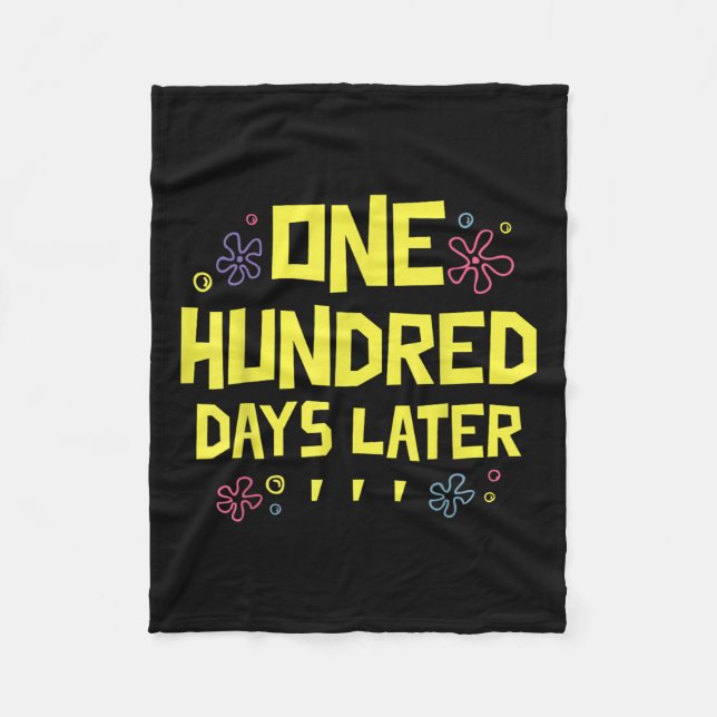 100 dagar senare 100 dagar i skolan en hundra fleecefilt (Framsidan)