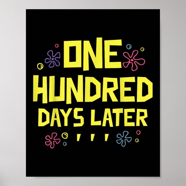 100 dagar senare 100 dagar i skolan en hundra poster (Framsidan)