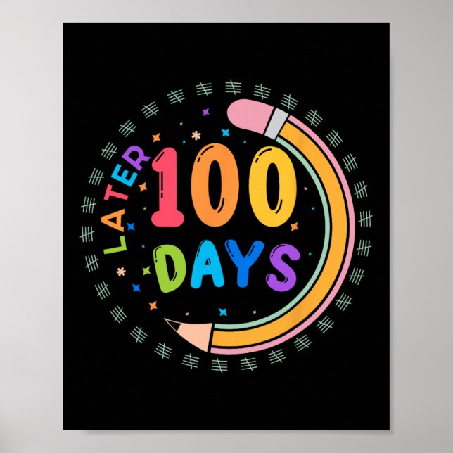 100 dagar senare Lärare Kids School Poster (Framsidan)
