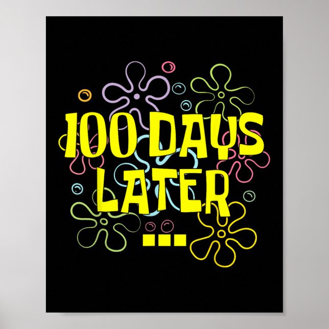100 dagar senare Lärare och Pupil 100 dagar Poster (Framsidan)