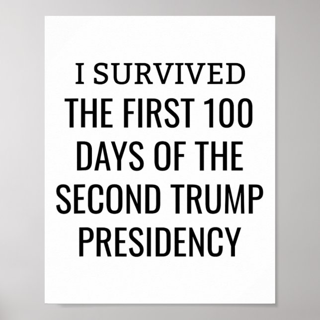 100 dagar senare överlevande klubb andra Trump man Poster (Framsidan)