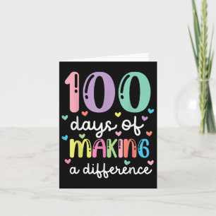 100 dagar Skapar skillnad 100 dagar i skolan Kort