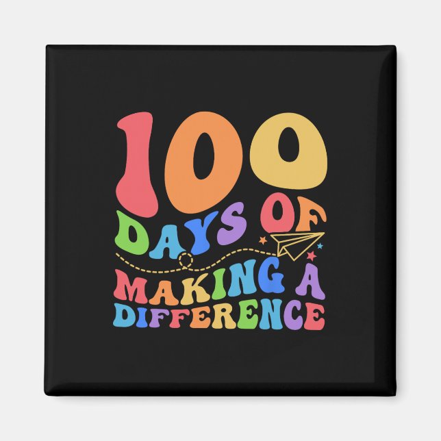 100 dagar Skapar skillnad 100 dagar Skoltea Magnet (Framsidan)