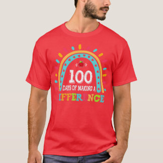 100 dagar Skapar skillnad 100 skoldag T Shirt