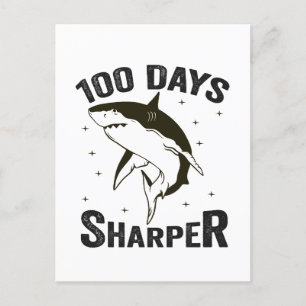 100 dagar skarpare rolig 100:e skoldagen lärare inbjudan vykort