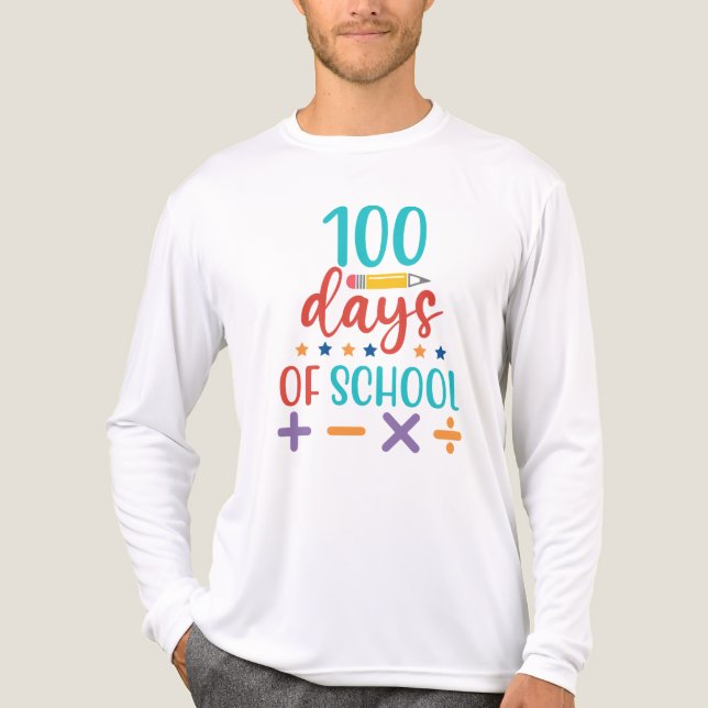 100 Dagar Skol Firande T Shirt (Framsida)