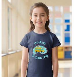 100 dagar Skola Resa Barn T-Shirt, Girls T-Shirt
