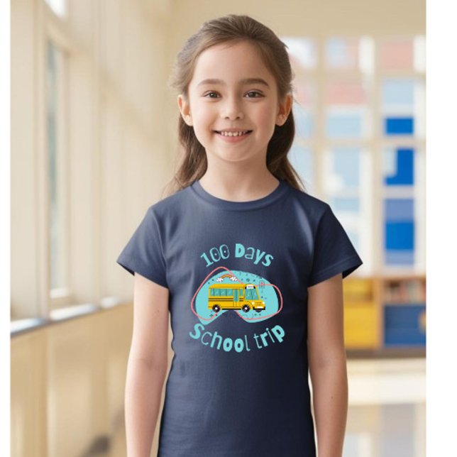 100 dagar Skola Resa Barn T-Shirt, Girls T-Shirt (Skapare uppladdad)