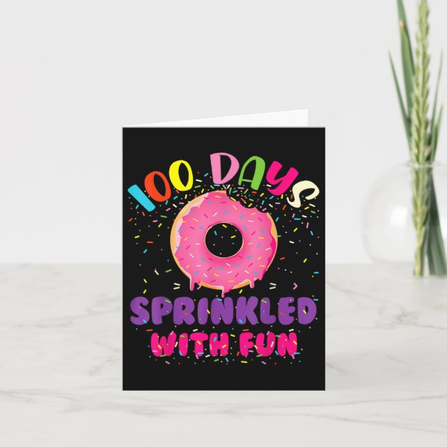 100 dagar Skola sprinklad med Roligt1 Kort (Framsida)