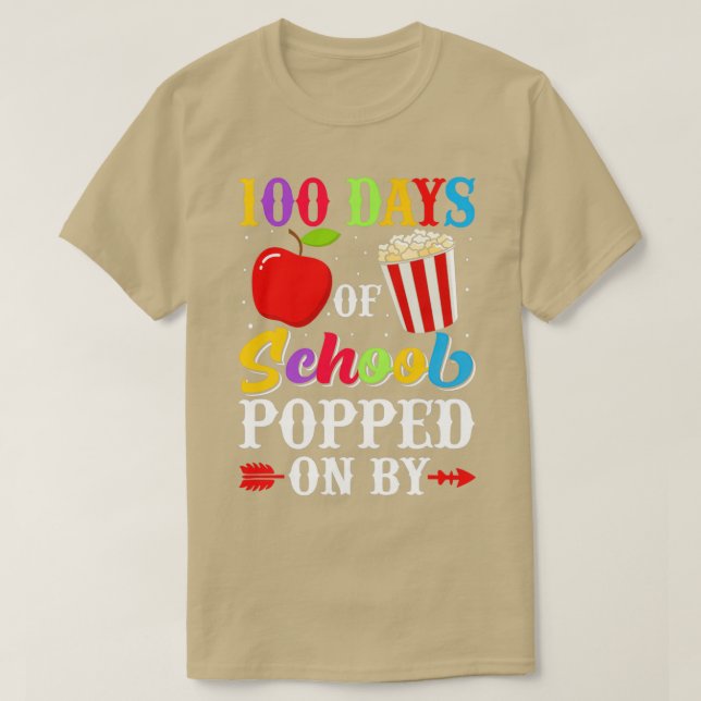 100 dagar skolavhopp per 100 dagar skoldag t shirt (Design framsida)