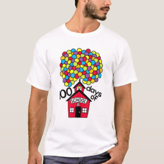 100 dagar skolballonger t shirt