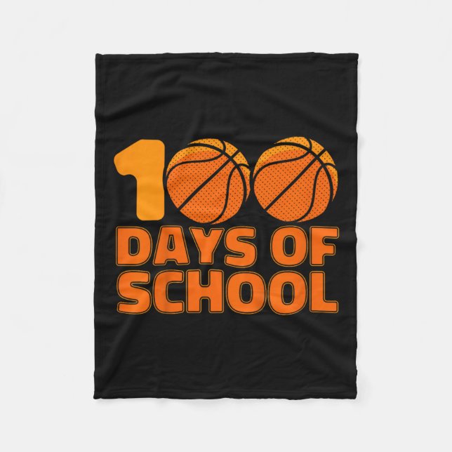 100 dagar skolbasket 100 skoldag fleecefilt (Framsidan)