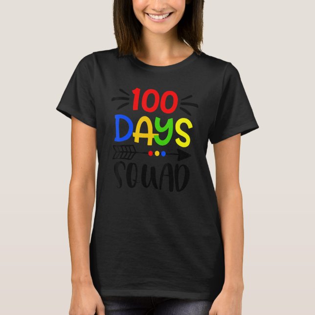 100 dagar skolbunt, 100 dagar skoldag t shirt (Framsida)