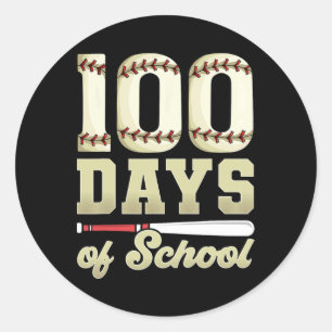 100 dagar skolbyte runt klistermärke