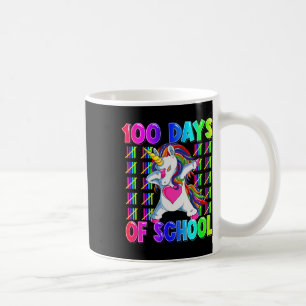 100 dagar skolcute Unicorn 100 dagar smartare Kaffemugg