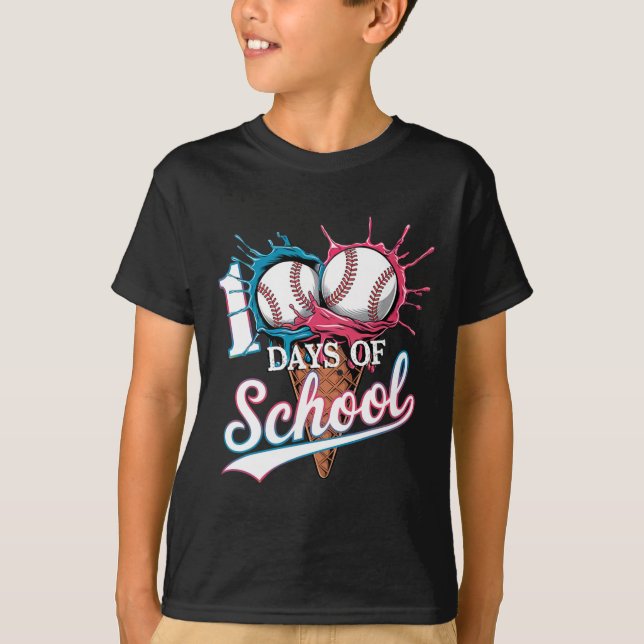 100 dagar skolförsäljning I Slå 100 dagar av skola T Shirt (Framsida)