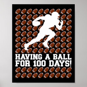 100 dagar skolfotboll med 100 Boll Poster