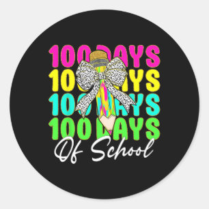 100 dagar skolkolvblyertspenna 100 dagar runt klistermärke