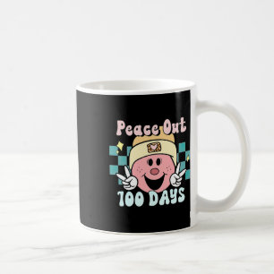 100 dagar skolledighet Ansikte Retro Groovy Tea Kaffemugg