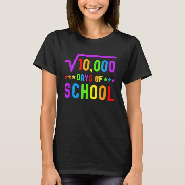 100 dagar skolmatlärare 100 dagar t shirt (Framsida)