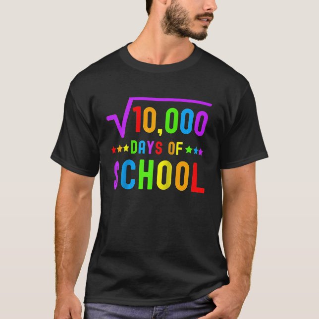 100 dagar skolmatlärare 100 dagar t shirt (Framsida)