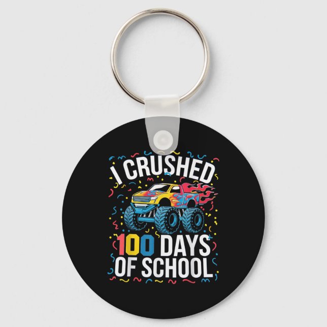 100 dagar skolmonster Lastbil 100 dagar Nyckelring (Framsida)