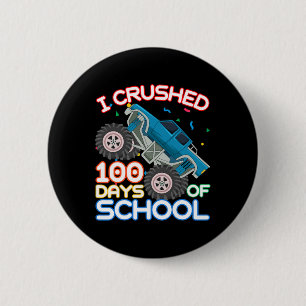 100 dagar skolmonster Lastbil 100 Scho-dagen Knapp