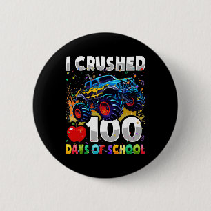 100 dagar skolmonster Lastbil 100 Scho-dagen Knapp