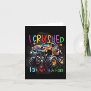 100 dagar skolmonster Lastbil 100 Scho-dagen Kort