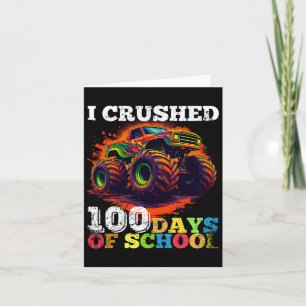 100 dagar skolmonster Lastbil 100 Scho-dagen Kort