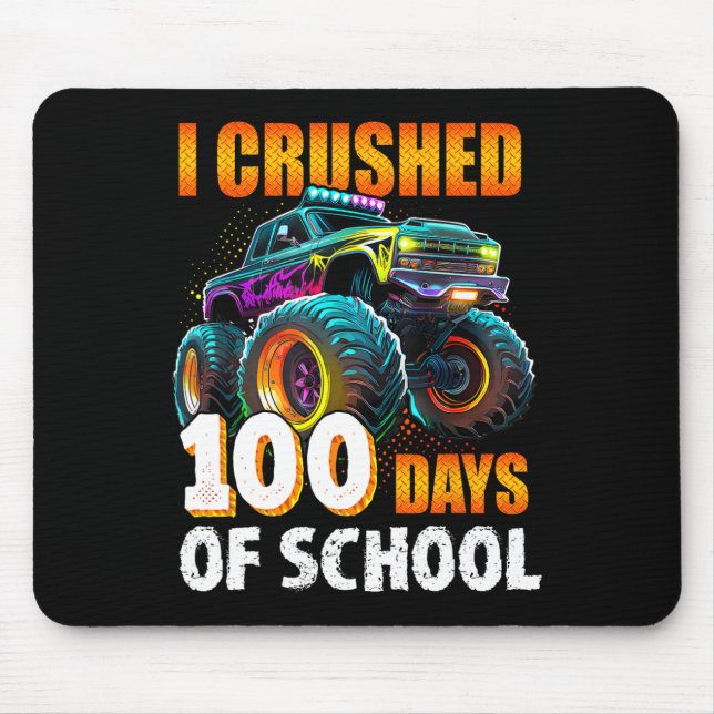 100 dagar skolmonster Lastbil 100 Scho-dagen Musmatta (Framsidan)