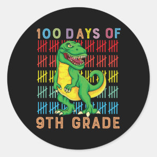 100 dagar skolmonster Lastbil 100 Scho-dagen Runt Klistermärke