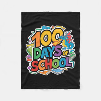100 dagar skolpedagogisk teeme Kids Lärare Outfi Fleecefilt