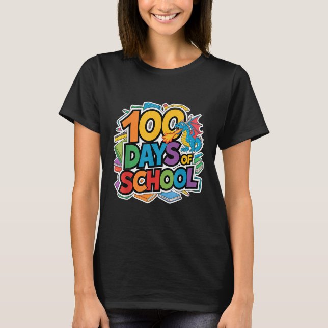 100 dagar skolpedagogisk teeme Kids Lärare Outfi T Shirt (Framsida)