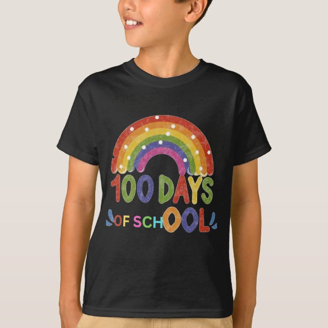 100 dagar skolpresent t shirt (Framsida)
