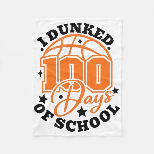 100 dagar skolskal 100 dagar i S Fleecefilt (Framsidan)