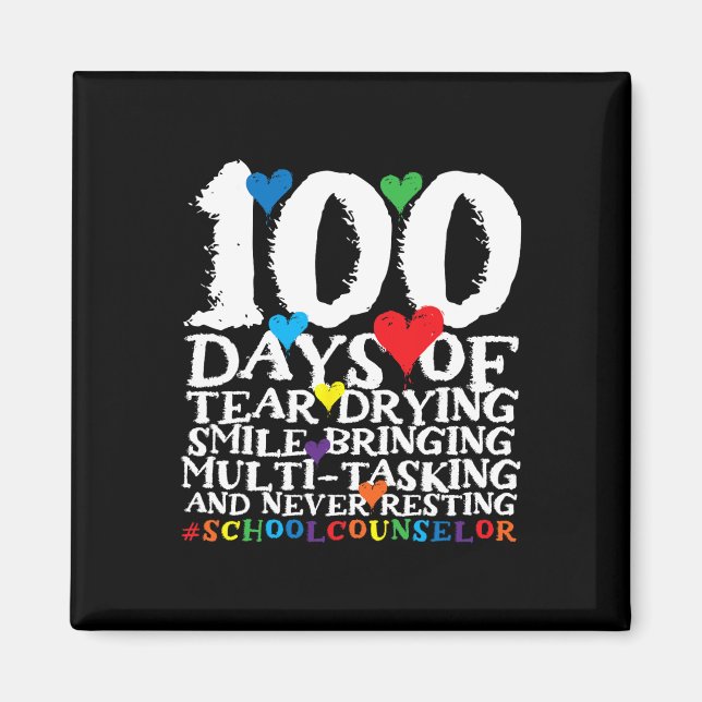 100 dagar skolskolskolråd magnet (Framsidan)