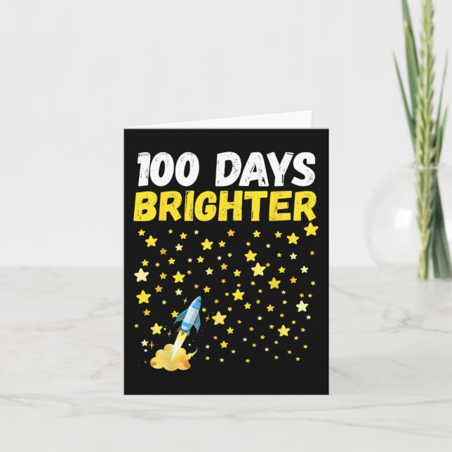 100 dagar Skolstjärnornas raketdag 100 dagar Kort (Framsida)