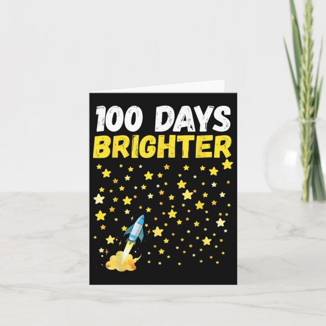 100 dagar Skolstjärnornas raketdag 100 dagar Kort (Framsida)