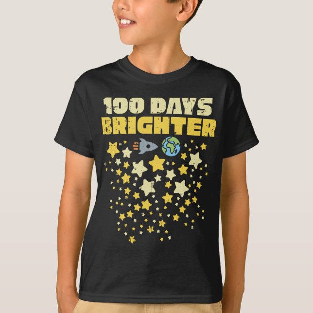 100 dagar Skolstjärnors 100-dag T Shirt (Framsida)