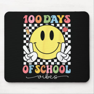 100 dagar skolvibes Cute Smile Ansikte 100 Musmatta