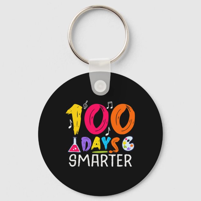 100 dagar smartare - 100 dagar skoltid nyckelring (Framsida)