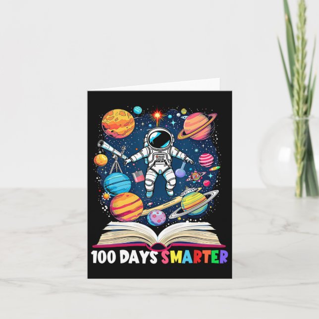 100 dagar Smartare 100-dagarsdag för Astronaut Spa Kort (Framsida)